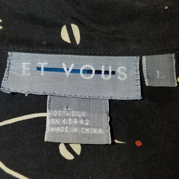 SOLD - Beautiful silk blouse in earth tones - Picture 6 of 6